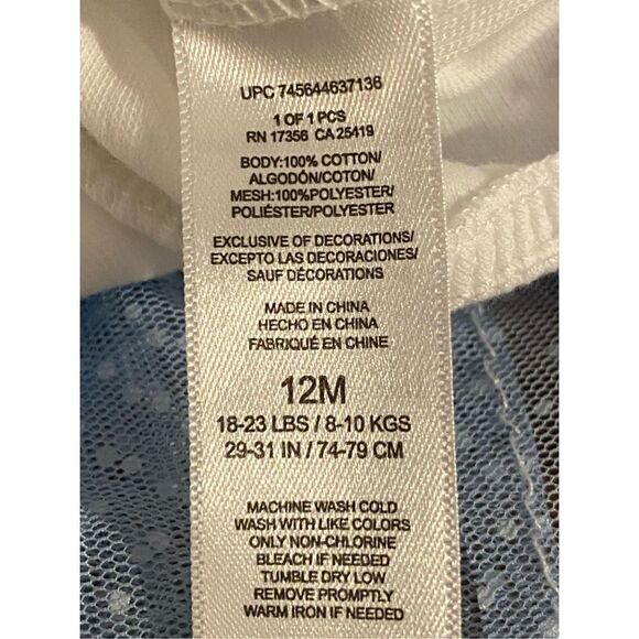 Little Me Baby Girls 12 Months Multi Tier Popover and Matching Headband - Picture 12 of 12